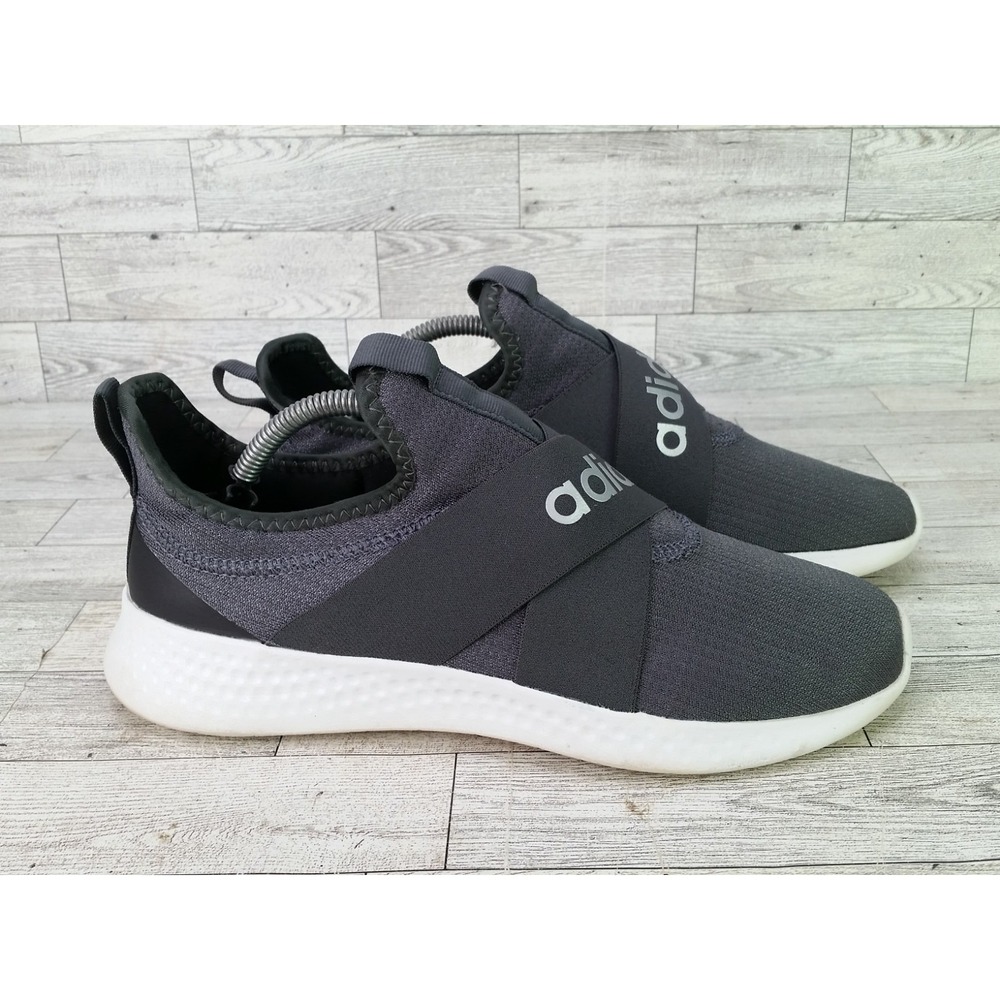 Adidas Women's Puremotion Adapt Running Shoes Gray Slip On Size 10 Sneakers